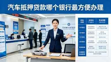 汽车抵押贷款哪个银行最方便办理