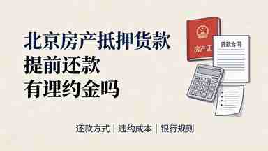 北京房产抵押贷款提前还款有违约金吗(图1) 北京房产抵押贷款提前还款有违约金吗.jpg