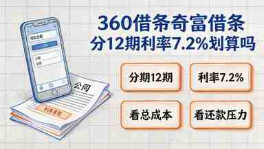 360借条奇富借条分12期利率7.2%划算吗(图1) 360借条奇富借条分12期利率7.2%划算吗.jpg