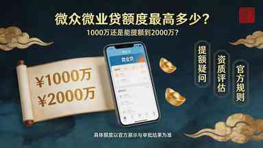 微众微业贷额度最高多少?1000万还是能提额到2000万(图1) 微众微业贷额度最高多少?1000万还是能提额到2000万.jpg