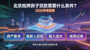北京抵押房子贷款需要什么条件?2026申请指南(图1) 北京抵押房子贷款需要什么条件?2026申请指南.jpg