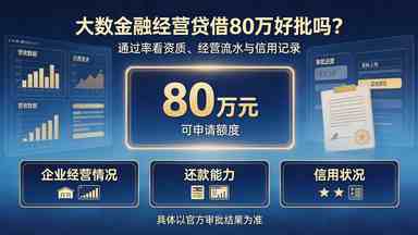 大数金融经营贷借80万好批吗通过率高吗(图1) 大数金融经营贷借80万好批吗通过率高吗.jpg