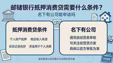 邮储银行抵押消费贷需要什么条件?名下有公司能申请吗(图1) 邮储银行抵押消费贷需要什么条件?名下有公司能申请吗.jpg