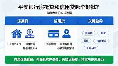平安银行房抵贷和信用贷哪个好批?有房优先(图1) 平安银行房抵贷和信用贷哪个好批?有房优先.jpg