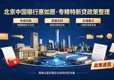 北京中国银行专精特新贷产品政策整理