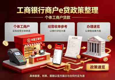 工商银行商户e贷政策整理