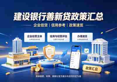 建设银行企业贷款善新贷汇总