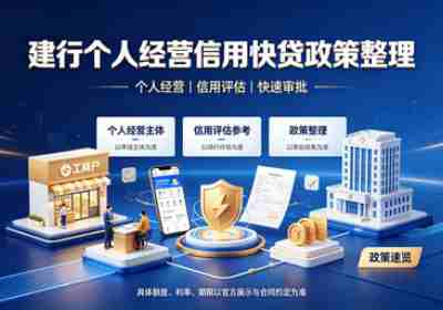 建行个人经营信用快贷政策整理